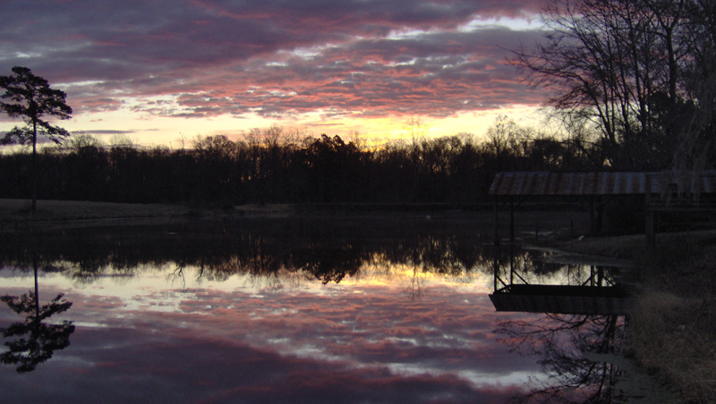 Sunset on Ben Kearse pond